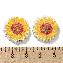 Perles en bois imprimées&nbsp;WOOD-G022-29E
