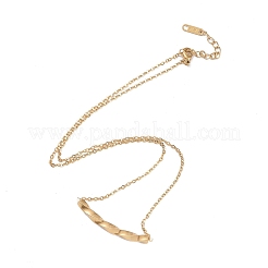 Collane a catena in acciaio inossidabile placcato ionico (ip) 304&nbsp;NJEW-G081-05G