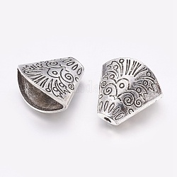 Coni di perline in lega, argento antico, 18x19.5x10mm, Foro: 2 mm
