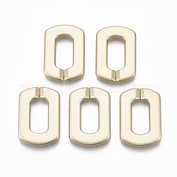 Окрашенные распылением пластиковые соединительные кольца ccb, разъемы для быстрой связи, для изготовления ювелирных крестовинных цепочек, овальные, золотые, 30.5x21x4 мм, внутренний диаметр: 8.5x18 мм