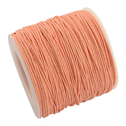 Воском хлопчатобумажная нить шнуры, розовые, 1 мм, около 100 ярдов / рулон (300 фута / рулон)