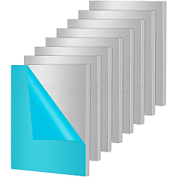 Benecreat 12 листы алюминиевые пластины, для механической резки, точность обработки, изготовление пресс-форм, квадратный, платина, 5x5x0.3 см