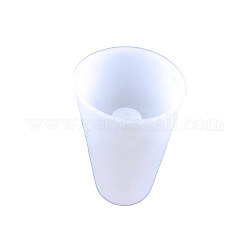 Stampi per vasi in silicone fai da te a colonna, stampi per colata in gesso e cemento in resina, bianco, 100x55mm