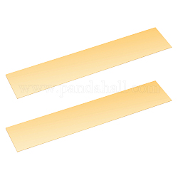 真鍮パネル  機械的切断用  精密加工  金型製作  長方形  ゴールドカラー  30x6x0.05cm