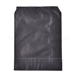 Bolsas de papel kraft ecológicas, bolsas de regalo, bolsas de compra, Rectángulo, negro, 18x13x0.02 cm