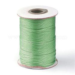 Koreanisch Gewachst Polyester-Schnur Wachsschnur Gewachste Kordel, dunkles Seegrün, 1 mm, ca. 85 Yards / Rolle
