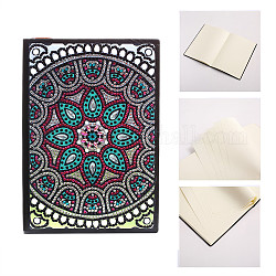 DIY Christmas Theme Diamond Painting Notebook Kits, including PU Leather Book, Resin Rhinestones, Pen, Tray Plate and Glue Clay, Teardrop, 210x150mm