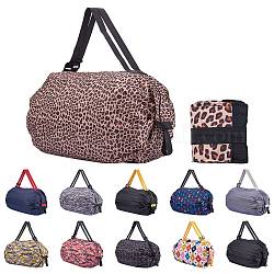 Tragbare Einkaufstasche aus Polyester, zusammenklappbare Einkaufstasche, hohe Kapazität, Peru, 81~81.5x7.8~80x0.7~0.8 cm