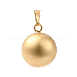 Pendenti a campana in ottone con placcatura a cremagliera, gravidanza, charms rotonde, colore oro opaco, 24.5x20.5mm, Foro: 7.5x4.5 mm