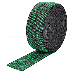 Ahadermaker nastro elastico in polipropilene da 10 m, elasticità della cinghia elastica del divano, piatto, verde, 50 ± 3mm
