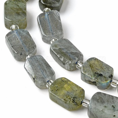 Chapelets de perles en labradorite naturelle &nbsp;G-C098-A05-01-1
