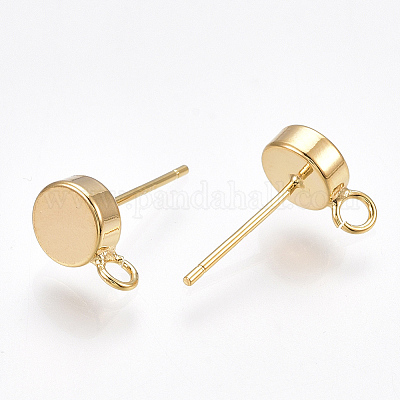 Fornituras de aretes de latón&nbsp;X-KK-T038-293G-1