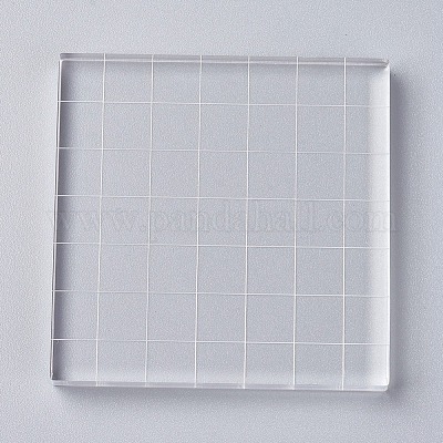 Wholesale PandaHall Acrylic Stamp Block 5.9x6.1 Perfect Positioning  Stamping Clear Stamps Scrapbook Craft Stamping Tool with Grid Lines for  Card Making Scrapbooking and Other Paper Crafts 
