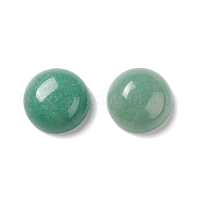 Natürlichen grünen Aventurin Cabochons&nbsp;G-P393-R15-12mm-1