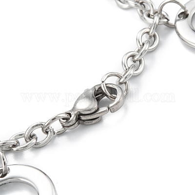Wholesale 304 Stainless Steel Charm Bracelets 