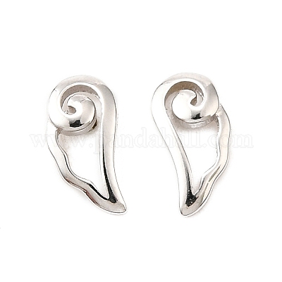 925 Sterling Silber Ohrstecker&nbsp;EJEW-P305-02F-P-1