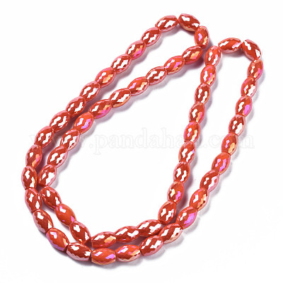 Chapelets de perles en verre électroplaqué&nbsp;EGLA-S194-15A-A02-1