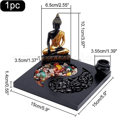 Mini giardino zen yin&nbsp;DJEW-WH0067-02-1