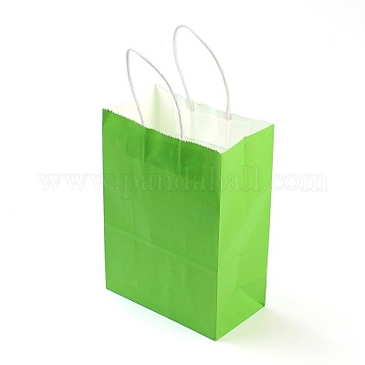 120Pcs Brown Paper Bags with Handles Mixed Size Bulk Kraft Paper