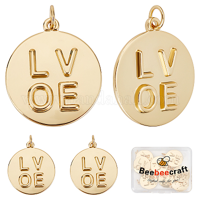 Shop Beebeecraft 8Pcs/Box Love Word Charms 18K Gold Plated Valentines Day  Charm Pendants with Jump Ring for DIY Jewelry Making Necklace Bracelet for  Jewelry Making - PandaHall Selected