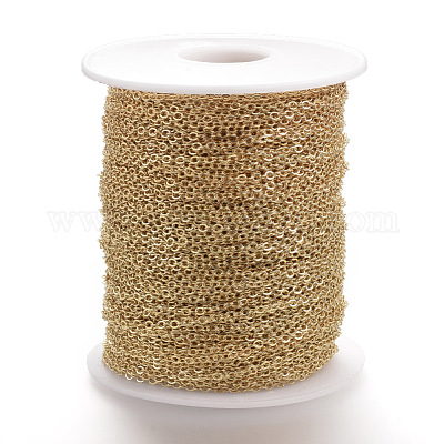 Chaînes de câble en laiton&nbsp;KK-S332-22G-1