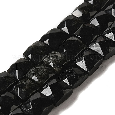 Natürlichen Obsidian Perlen Stränge&nbsp;G-C109-A02-01-1