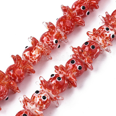 Chapelets de perles vernissées manuelles&nbsp;LAMP-N021-37C-1