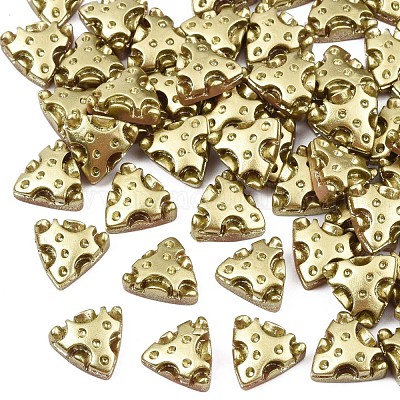 Sprühlackierte Cabochons aus undurchsichtigem Harz&nbsp;CRES-N027-17-1