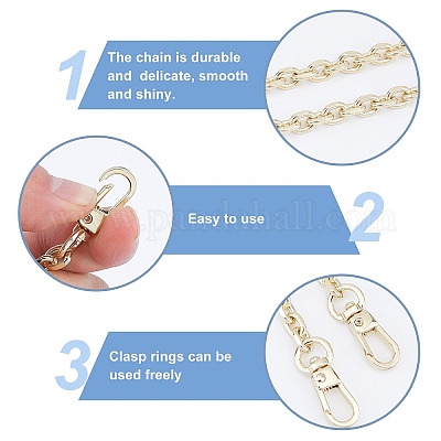 Delicate Gold Chain Bag Replacement Strap Suitable for 