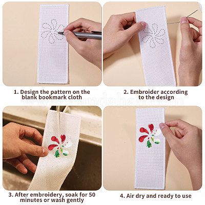 Marque-pages en coton&nbsp;OFST-GL0001-03C-1