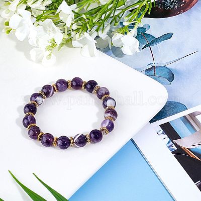 Wholesale OLYCRAFT 100pcs Natural Amethyst Beads 