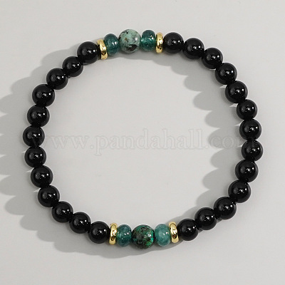 Braccialetti elastici con perline di vetro bohémien&nbsp;FP0420-4-1