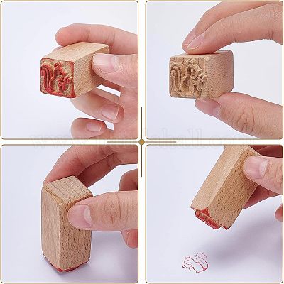 Timbres en bois&nbsp;DIY-OC0003-85-1