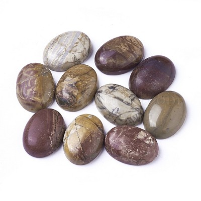 Cabochon di diaspro policromo naturale/pietra di picasso/diaspro di Picasso&nbsp;G-D860-A16-1