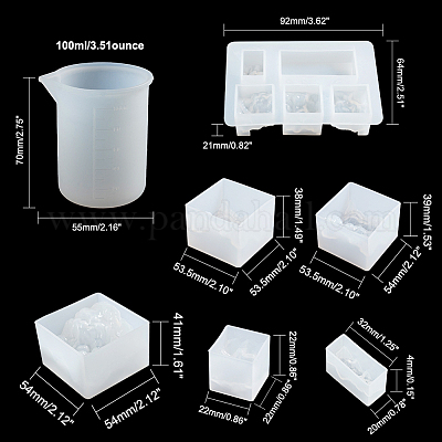 Stampi in resina epossidica per gioielli in stile misto Set stampo in  Silicone strumenti per colata