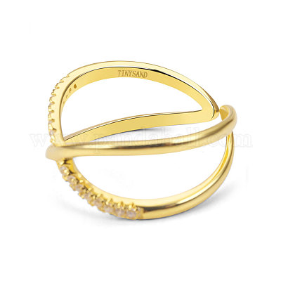 PABBEU Anello Antistress Donna In Argento 925 Con Zirconi Cubici – Anello Fidget Girevole Regolabile Per Ansia