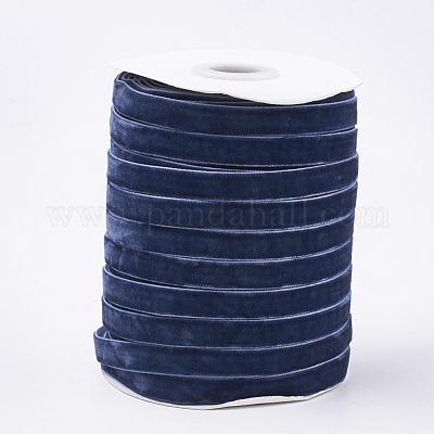 Single Face Velvet Ribbon White 3/8 inch(9.5-10mm) about 50yards