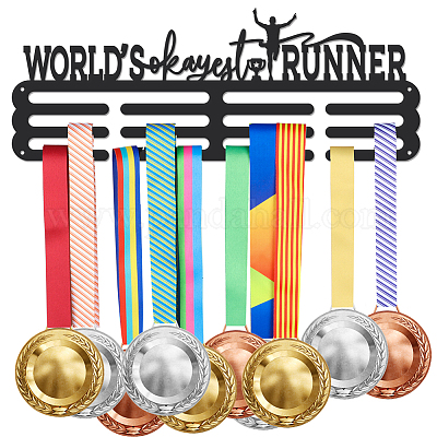 Porte-médaille de fer support mural d'affichage&nbsp;ODIS-WH0021-941-1
