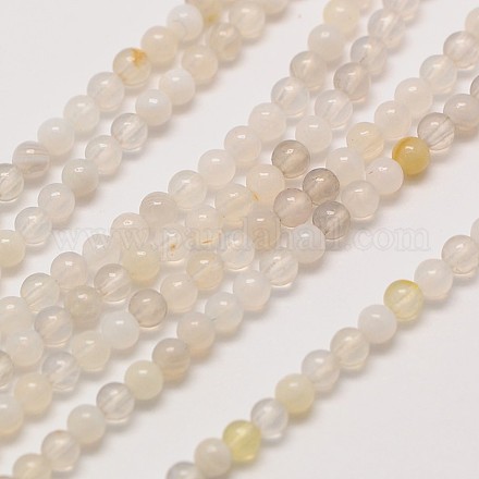 Natural Gemstone Botswana Agate Round Beads Strands G-A130-2mm-K11-1