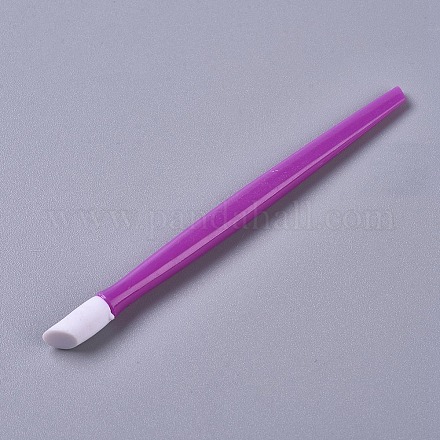 Резиновый гвоздь кутикула толкатель пластиковая ручка MRMJ-WH0059-27-1