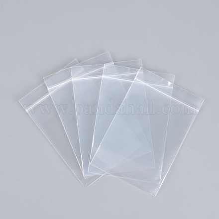 ポリエチレンジップロックバッグ  再封可能な包装袋  トップシール  セルフシールバッグ  長方形  透明  32x22cm  片側の厚さ：2.9ミル（0.075mm）  100個/グループ OPP-R007-22x32-1