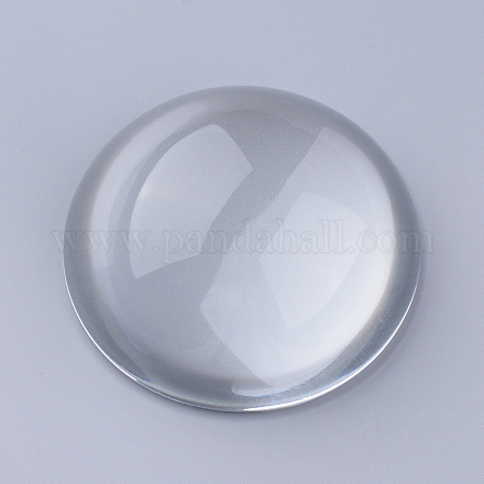 ガラスカボション  半円/ドーム  透明  39~40x16mm X-GGLA-T002-22-1