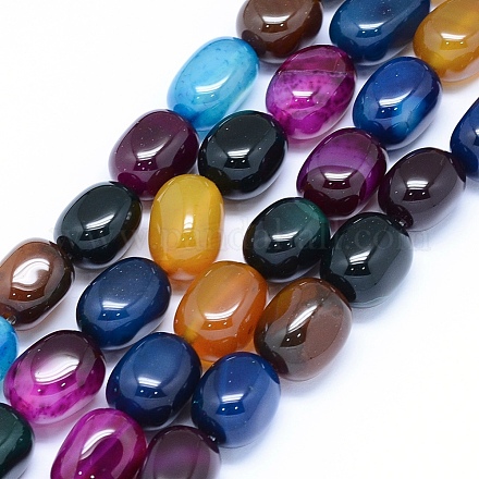 Natural Agate Beads Strands G-F559-01C-04-1