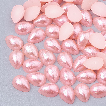 Cabujones de perlas de imitación de plástico ABS SACR-R749-6x4mm-Z17-1
