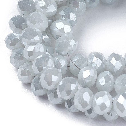 Chapelets de perles en verre électroplaqué X-GLAA-K027-PL-A08-A-1