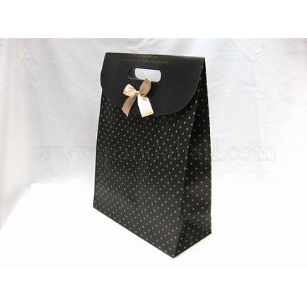 Kraftpapier Träger / Geschenk-Taschen mit Bowknot X-BP022-10-1