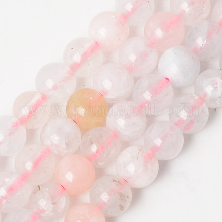 Natural Chalcedony Beads Strands G-R479-6mm-13-1