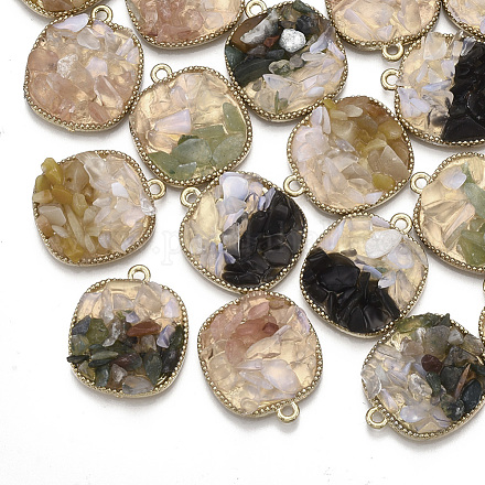 Colgantes naturales de las virutas de la piedra preciosa PALLOY-T056-90-1