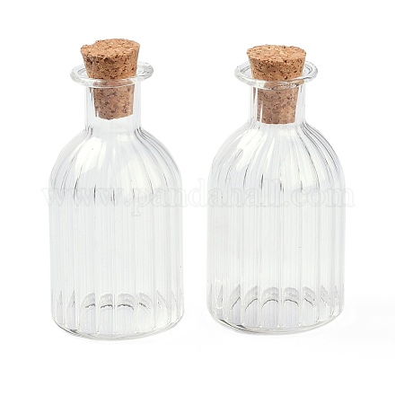 Bottiglie di sughero di vetro AJEW-O032-07-1