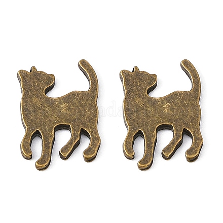 Alloy Kitten Cabochons PALLOY-WH0072-73A-AB-1